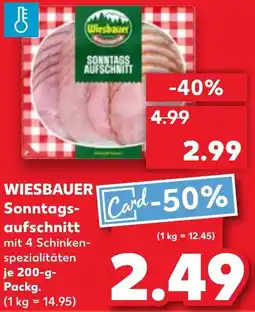 Kaufland WIESBAUER Sonntagsaufschnitt Angebot