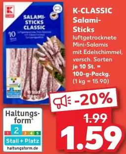 Kaufland K-CLASSIC Salami Sticks Angebot