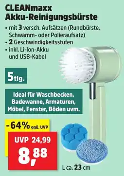 Thomas Philipps CLEANmaxx Akku-Reinigungsbürste Angebot