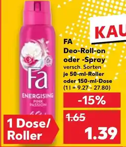 Kaufland FA Deo-Roll-on oder -Spray Angebot