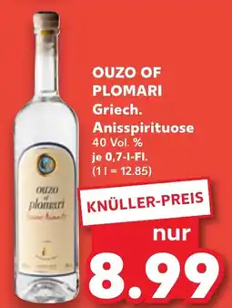 Kaufland OUZO OF PLOMARI Griech. Anisspirituose Angebot