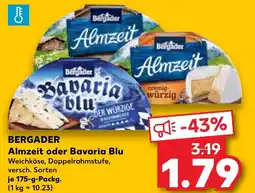 Kaufland BERGADER Almzeit oder Bavaria Blu Angebot