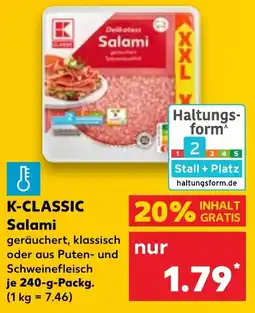 Kaufland K-CLASSIC Salami Angebot