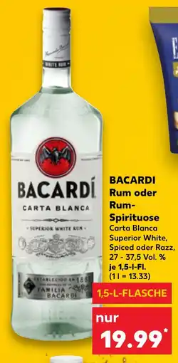 Kaufland BACARDI Rum oder Rum- Spirituose Angebot