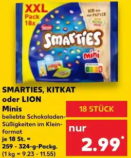Kaufland SMARTIES, KITKAT oder LION Minis Angebot