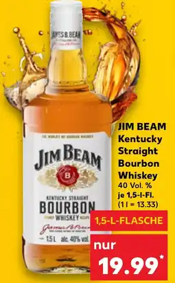Kaufland JIM BEAM Kentucky Straight Bourbon Whiskey Angebot