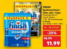 Kaufland FINISH Spülmaschinen- Tabs oder -Caps Angebot