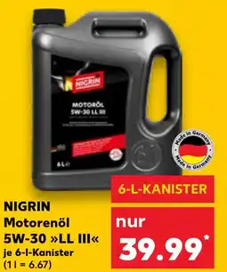 Kaufland NIGRIN Motorenöl 5W-30 LL III Angebot