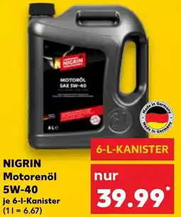Kaufland NIGRIN Motorenöl 5W-40 Angebot