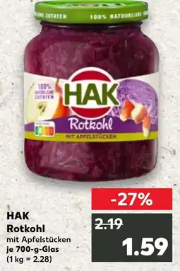 Kaufland HAK Rotkohl Angebot