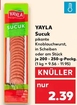 Kaufland YAYLA Sucuk Angebot