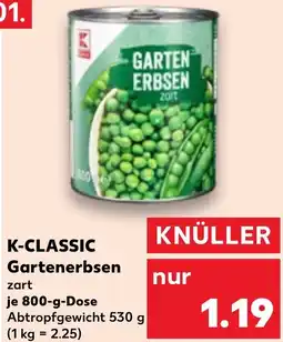 Kaufland K-CLASSIC Gartenerbsen Angebot