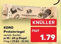 Kaufland KORO Proteinriegel Angebot