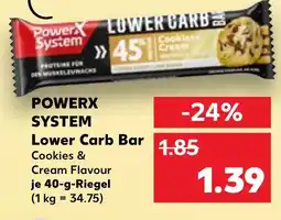 Kaufland POWERX SYSTEM Lower Carb Bar Angebot