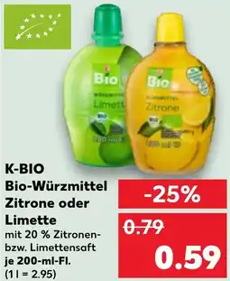 Kaufland K-BIO Bio-Würzmittel Zitrone oder Limette Angebot