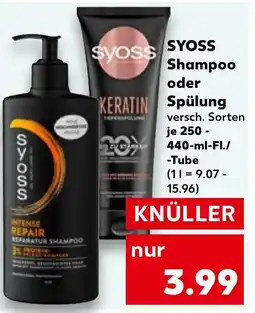 Kaufland SYOSS Shampoo oder Spülung Angebot