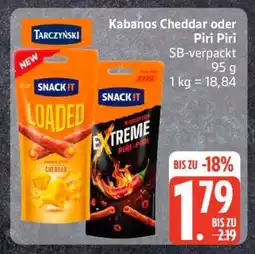 Edeka Kabanos Cheddar oder Piri Piri Angebot