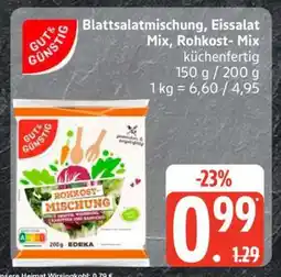 Edeka Blattsalatmischung, Eissalat Mix, Rohkost-Mix Angebot