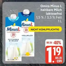 Edeka Omira Minus L haltbare Milch laktosefrei Angebot