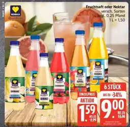 Edeka Fruchtsaft oder Nektar Angebot