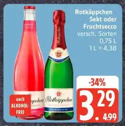 Edeka Rotkäppchen Sekt oder Fruchtsecco Angebot