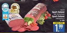 Edeka Reinert Sport-Salami oder Strohschwein Sport-Salami Angebot