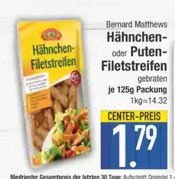 Edeka Bernard Matthews Hähnchen- oder Puten-Filetstreifen Angebot