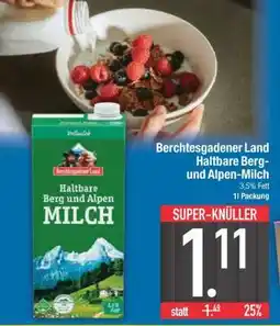 Edeka Berchtesgadener Land Haltbare Berg- und Alpen-Milch Angebot