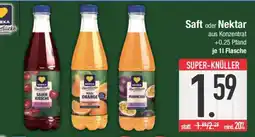 Edeka Saft oder Nektar Angebot