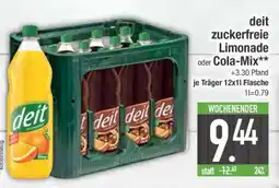 Edeka deit zuckerfreie Limonade oder Cola-Mix Angebot