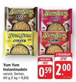 Edeka Yum Yum Instantnudeln Angebot