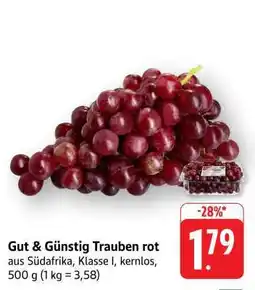 Edeka Gut & Günstig Trauben rot Angebot