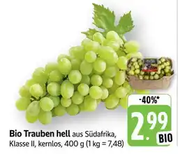 Edeka Bio Trauben hell Angebot