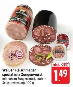 Edeka Weißer Fleischmagen spezial oder Zungenwurst Angebot