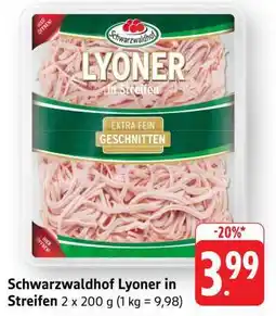 Edeka Schwarzwaldhof Lyoner in Streifen Angebot