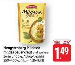 Edeka Hengstenberg Mildessa mildes Sauerkraut Angebot