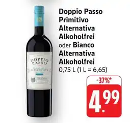 Edeka Doppio Passo Primitivo Alternativa Alkoholfrei oder Bianco Alternativa Alkoholfrei Angebot