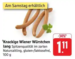 Edeka Knackige Wiener Würstchen lang Angebot