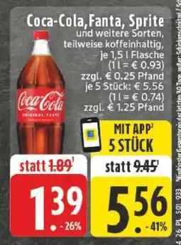 Edeka Coca­Cola/ Fanta/ Sprite Angebot