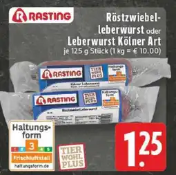 Edeka Röstzwiebel-leberwurst oder Leberwurst Kölner Art Angebot
