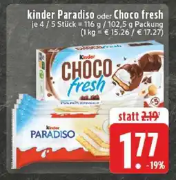 Edeka kinder Paradiso oder Choco fresh Angebot