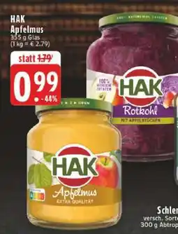 Edeka HAK Apfelmus Angebot