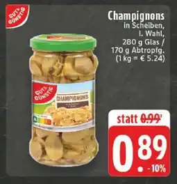 Edeka Champignons in Scheiben, I. Wahl Angebot