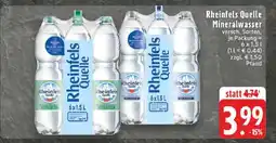 Edeka Rheinfels Quelle Mineralwasser Angebot