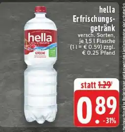 Edeka HELLA Erfrischungsgetränk Angebot