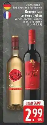 Edeka Rosière oder Le Sweet Filou Angebot