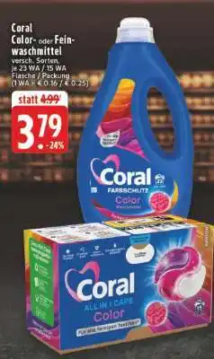 Edeka Coral Color- oder Feinwaschmittel Angebot