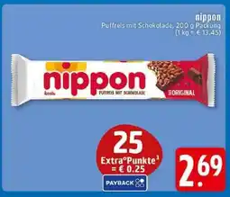 Edeka nippon Puffreis mit Schokolade Angebot