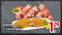 Edeka Cordon Bleu oder Schaschlik-Spieße Angebot