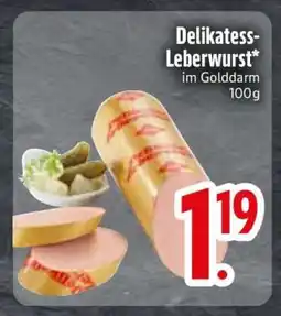 Edeka Delikatess- Leberwurst Angebot